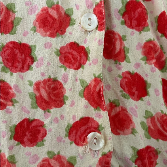 Vintage April Cornell Rose Dress - Picture 7 of 8